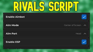 Rivals Script  Roblox Script  Not Patched  No Ban [upl. by Anum]