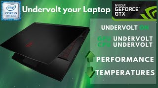 How to Undervolt Your Laptop CPU amp GPU to Reduce Heat amp Boost Gaming Performance GTX 1050 [upl. by Rahel]