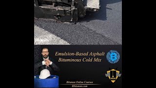 EmulsionBased Asphalt Bituminous Cold Mix [upl. by Becca]