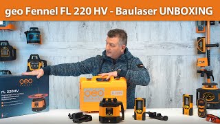 Rotationslaser geo Fennel FL 220 HV Unboxing [upl. by Lohse]