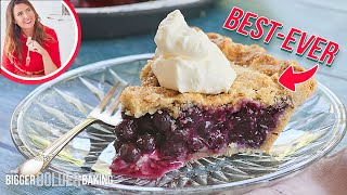 The ONLY Blueberry Pie Recipe You Need [upl. by Anuahsed]