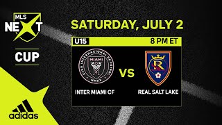 U15 MLS NEXT Cup Final Inter Miami CF vs Real Salt Lake  July 2 2022  FULL GAME [upl. by Aimo]