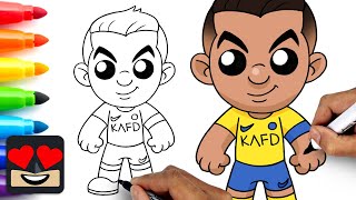 How To Draw Cristiano Ronaldo [upl. by Yro]