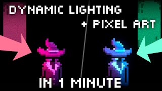 Dynamic Pixel Art Lighting in Unity in 1 Minute Tutorial [upl. by Norramic397]