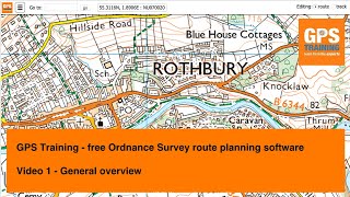 Free Ordnance Survey route planning software  1  Overview [upl. by Yolanthe]