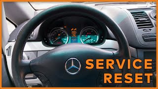 Mercedes VitoViano W639 Service Reset zurücksetzen Anleitung  How to [upl. by Nwahsav898]