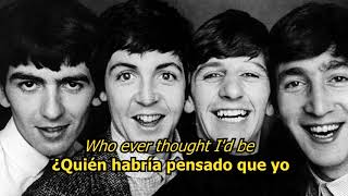 Bésame mucho  The Beatles LYRICSLETRA Original [upl. by Cobby639]