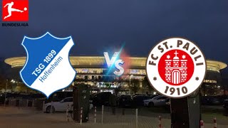 TSG Hoffenheim  FC St Pauli Stadion Vlog 02 [upl. by Ynnam]