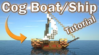 Minecraft How to Build a Tiny Ship Starter House  Small Boat House Tutorial [upl. by Atiuqrahs]