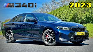 2023 BMW M340i LCI REVIEW on AUTOBAHN  The PERFECT DAILY [upl. by Nitz501]