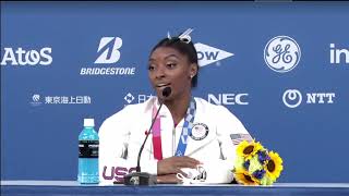 Simone Biles speaks after withdrawing from gymnastics finals [upl. by Dex129]