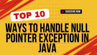 Top 10 ways to handle nullpointerexception in java  How to handle null pointer exception in java [upl. by Fay]