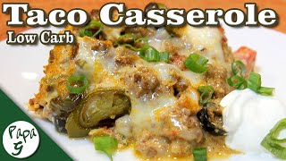 Taco Casserole – Mexican Casserole – Low Carb Keto Recipes [upl. by Diann]