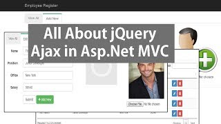 jQuery Ajax In AspNet MVC  CRUD Operations Using JSON [upl. by Ahsineg]