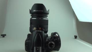 How to use JJC LS52 Screwin Lens Hoods for standard zoom lens 52mm [upl. by Nwahser212]