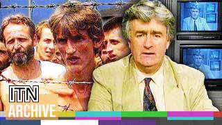 quotButcher of Bosniaquot Radovan Karadzic Questioned Over Concentration Camp Horrors 1992 [upl. by Delmar961]