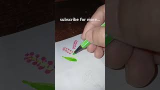 Flower🪻 reels flowers flowersdrawing shortsviral easilypainting shortsfeed shortvideo art [upl. by Tildie]