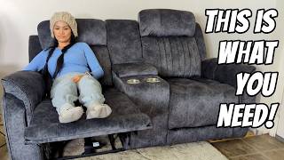 Consofa Zero Gravity Power Reclining Loveseat Review  Everyone needs something this comfortable [upl. by Amalburga]