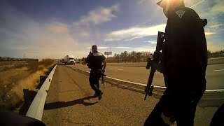 Fallen NMSP officer Darian Jarrott responds to reports of a guy shooting at passing cars on I10 [upl. by Heidi985]