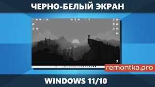 Чернобелый экран Windows 1110 как включить и отключить [upl. by Naenej]