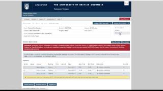 UBC Course Schedule Worklist Overview [upl. by Aekim359]