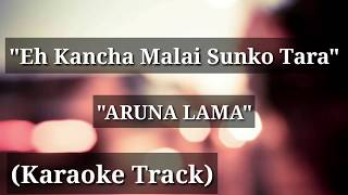 Eh Kancha Malai Sunko Tara  Karaoke Track  Aruna Lama  With Lyrics [upl. by Arno]