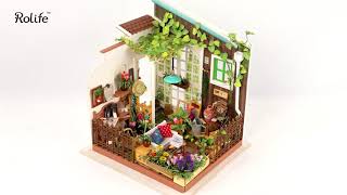 Robotime dollhouse kit  Millers Garden  DG108 [upl. by Orv]