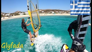 Glyfada spot in Naxos  Windsurf in Greece [upl. by Malvin]