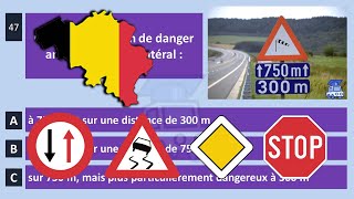 2024 examen théorique permis de conduire Belgique ✅ code de la route Belge test 2 [upl. by Airitac759]