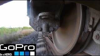 GoPro train wheel view [upl. by Ralyks]