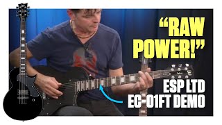 Streamlined ESP LTD Deluxe EC01FT Electric Guitar Demo [upl. by Feeley609]