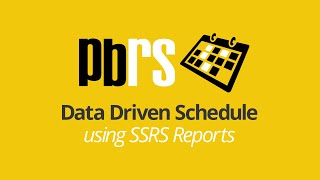 Using PBRS to Set Up Data Driven Subscription Scheduling for SSRS Reports [upl. by Adan]