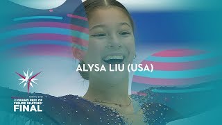 Alysa Liu USA  Ladies Free Skating  ISU GP Finals 2019  Turin  JGPFigure [upl. by Trenton]