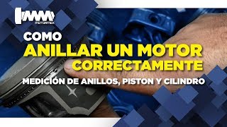 COMO COLOCAR LOS ANILLOS EN LOS PISTONES  MOTORMEX [upl. by Springer506]