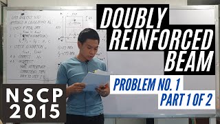 Doubly Reinforced Beam USD NSCP 2015 TAGALOG  Problem No 1 Part 1 of 2 [upl. by Gasser]