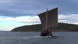 Saga Oseberg kuvender Viking ship replica Saga Oseberg wearing [upl. by Ysdnyl]