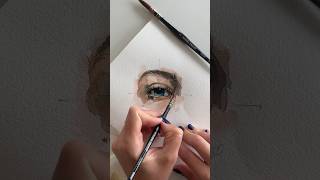 Quick eye drawing tutorial art eyedrawing drawing watercolor painting [upl. by Nyvets554]