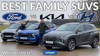 New Kia Sportage vs Hyundai Tucson amp Ford Kuga review which is the best family SUV [upl. by Airamalegna909]