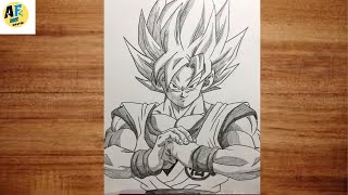 How To Draw Goku Step by Step  Goku Full Body Drawing  Easy anime drawing for Beginners [upl. by Segal]