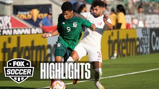 Mexico vs Qatar Highlights  CONCACAF Gold Cup [upl. by Webster]