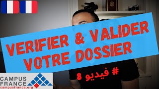 Démarches Campus France  RendezVous pour vérifier et valider votre dossier  Dernière étape [upl. by Ayifas]