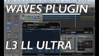 WAVES L3 LL Ultra LIMITER PLUGIN test and review [upl. by Aramot]