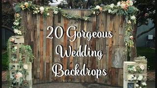 20 Wedding Backdrop Ideas [upl. by Capon341]