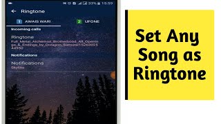 How to set any song as ringtone Android [upl. by Llesirg]