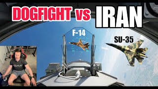 Real Fighter Pilot Dogfights Iran  DCS [upl. by Riess]