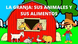 TODO SOBRE LA GRANJA sus ANIMALES sus ALIMENTOS los CULTIVOS Y las HERRAMIENTASpara niños [upl. by Esinaej]