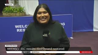 2024 Elections  Despite interruption in network Gauteng has captured 64 results IEC [upl. by Kcirred]