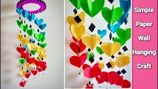 Attractive Wall Hanging Craft at Home  DIY  Paper Craft Ideas [upl. by Gui]