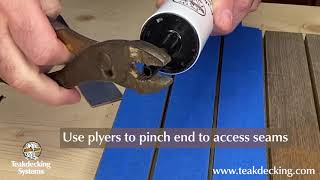 How To Properly Prepare amp ReCaulk a Teak Deck Seam Part 2 [upl. by Tranquada301]