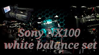 Sony NX100 white balance settings [upl. by Ronalda]